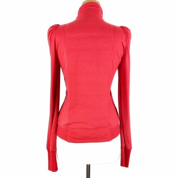 SOLD. Marc by Marc Jacobs Red Fleece Zip Up Jacket - Picture 4 of 7